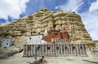 Ancient Nyphu cave monastery near Lo Manthang.