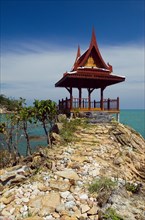 Thailand, Koh Samui, Choeng Mon Bay, Samui Peninsula Resort. Stone path leading up to Massage Spa