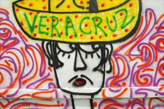 Mexico, Veracruz, Street art detail. Photo : Nick Bonetti