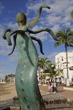 Mexico, Jalisco, Puerto Vallarta, Sculptural piece from La Rotunda del Mar by Alejandro Colunga on