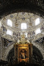 Mexico, Puebla, Baroque Capilla del Rosario or Rosary Chapel in the Church of Santo Domingo with