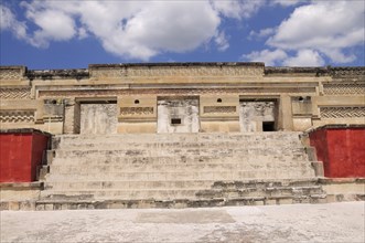 Mexico, Oaxaca, Mitla, Archaeological site. Templo de las Columnas. Photo : Nick Bonetti