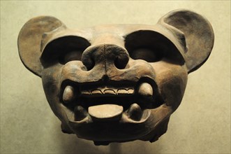 Mexico, Federal District, Mexico City, Museo Nacional de Antropologia Vase 200 BC-500 AD in the