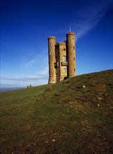 England, Hereford and Worcester, Cotswolds, Broadway Tower. Tower built by Capability Brown the