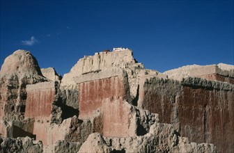 China, Tibet, Western Tibet, View of the Kings Palace hilltop ruins. Photo : JONATHAN HOPE