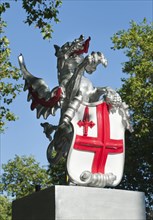 England, London, Embankment A dragon representing part of the armorial bearings of the Corporation