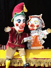 Kids, Entertainment, Outdoors, Punch and Judy puppets at Sissinghurst Fete.Punch and Judy from