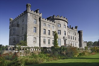 Ireland, County Sligo, Markree, Castle hotel angular view of the castle with section of the gardens