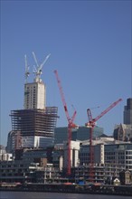 England, London, Construction of new Walkie Talkie in 20 Fenchruch Street in the City. Photo :
