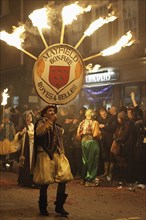 Tthe annual bonfire night parade held in Lewes, East Sussex. The festival celebrates 17 protestant martyrs killed in the 1500's