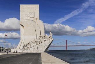 Portugal, Estremadura, Lisbon, Padrao dos Descobrimentos Carving of Prince Henry the Navigator