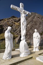 Ireland, County Cork, Beara Peninsula, Religious statue at the Healy Pass. 
Photo Hugh Rooney /