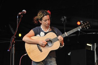 Music, Strings, Guitars, Singer songwriter Kate Rusby performing at Guilfest 2011.