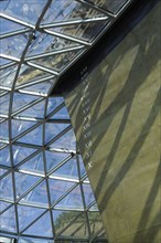 England, London, The bow of the Cutty Sark under the new canopy creating a display space in the dry