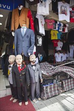 Turkey, Istanbul, Fatih, Sultanahmet, Shop selling clothing. 
Photo Stephen Rafferty