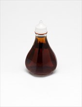Food, Condiment, Vinegar, A bottle of malt vinegar on a white background.