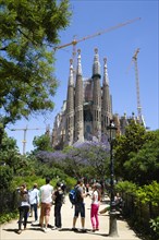 Spain, Catalonia, Barcelona, Sagrada Familia.