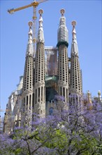 Spain, Catalonia, Barcelona, Sagrada Familia.