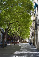 Spain, Catalonia, Barcelona, Square in Old Town.