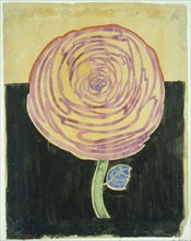 Stylised rose by Charles Rennie Mackintosh. Early 20th century
