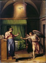 The Annunciationby Vesusti; Italian; 16th C.