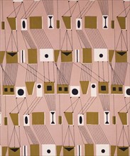 Furnishing fabric, by Lucienne Day. London, 1953