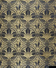 Furnishing fabric; - Butterfly; brocatelle, silk damask & woven silk; designed by Edward William Godwin (1833 - 86); woven by Warner, Sillett & Ramm.English; c.1874.