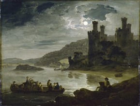 Conway Castle at Night, by Julius Caesar Ibbetson. England, 1794