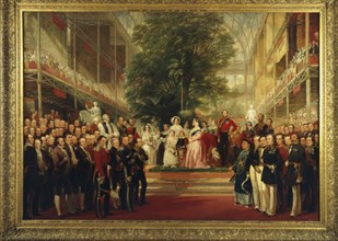 The Opening of the Great Exhibition by Queen Victoria on 1st May 1851;  by Henry Courtney Selous (1803 - 90); English; 1851 - 52.