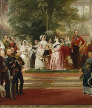 Selous, Inauguration de l'exposition universelle par la reine Victoria le 1er mai 1851 (détail)