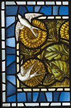 Stained glass panel, probably designed by Selwyn Image, and manufactured by Shrigley and Hunt. Lancaster, England, c.1886
