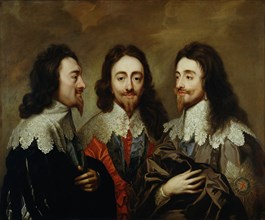 Anonyme, Triple portrait de Charles 1er