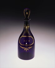 Decanter, probably by Wadham Ricketts & Co. or Isaac Jacobs. Bristol, England, 1790-1810