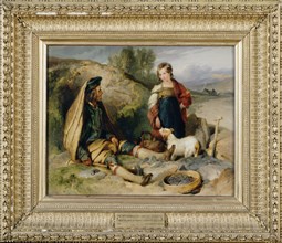The Stonebreaker and His Daughter; by Sir Edwin Henry Landseer (1802/3 - 73); English; 1830; Oil on panel.