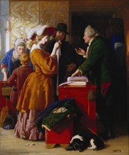 Choosing the Wedding Gown, by William Mulready. England, 1845