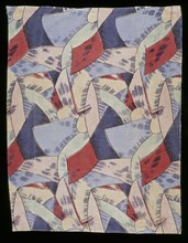 Amenophis Furnishing Fabric, by Omega Workshops. Rouen, France and Great Britain, 1913