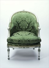 Bergère chair from David Garrick's drawing room. Made by the Thomas Chippendale workshop. England, 1772