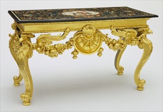 Side Table. Ditchley Park, Oxfordshire, England, base 1734, top 1726