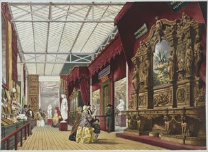 The Fourdinois Cabinet at the Great Exhibition. London, England, 1851