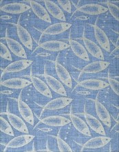 Mandalay, furnishing fabric, designed by Felix C. Gotto. Reversible linen. Ireland, c.1935