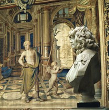 Le Bernin, Buste de Thomas Baker et Tapisserie de Mortlake