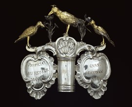 Staff head, with the mark of Jean de Jongh. Silver and parcel-gilt. Mechlin, the Netherlands, c.1770