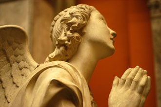 Angel, cast, after the 15th century original by Matteo Civitali. Cappella del Sacramento in the cathedral of Lucca, Italy, 19th century