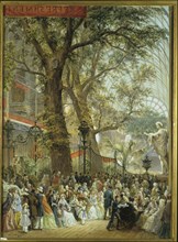 The Refreshment Area at The Great Exhibition, by Louis Haghe. England, 19th century