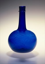 Bottle, engraved by Bastiaan Boers. Netherlands, 17th century