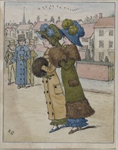 Fashion parade, by Kate Greenaway R.I. England, late 19th century