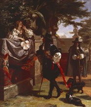 Charles II and Nell Gwyn, by Edward Matthew Ward. England, 19th century