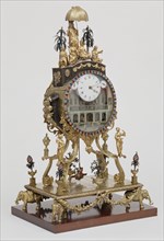 "Clock; gilt brass, with mechanical figures & carillon;Signed by William Carpenter (active 1770 - 1805);English (London);circa 1780."