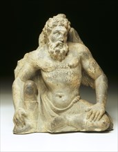 Figure of Atlas. Jalalabad, Afghanistan, about 50 B.C. to 150 A.D.
