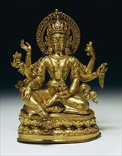 Statuette du Bodhisattva Vasudhara